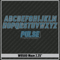 Maze 2.25 Rhinestone Font W9500