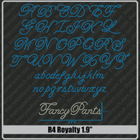 Royalty 1.9 Rhinestone Font R4