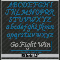 Script 1.5 Rhinestone Font R5