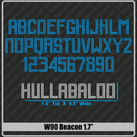 Beacon 1.7 Rhinestone Font W90