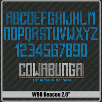 Beacon 2.0 Rhinestone Font W90