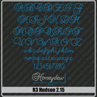Hudson 2.15 Rhinestone Font R3