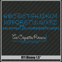 Happy 1.5 Rhinestone Font R11