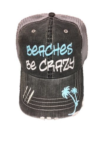 Beaches Be Crazy Trucker Cap CGB003