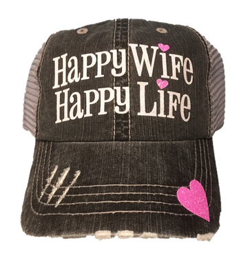 Happy Wife Happy Life Trucker Cap CFW010