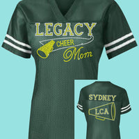 Legacy Eagles Football and Cheer MOM Rhinestone Jersey