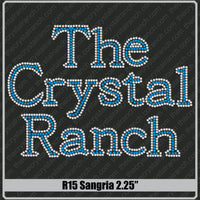 Sangria 2.25 Rhinestone Font R15