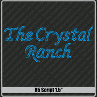 Script 1.5 Rhinestone Font R5