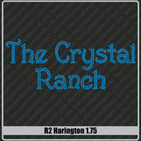 Harington 1.75 Rhinestone Font R2