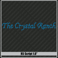 Script 1.0 Rhinestone Font R5