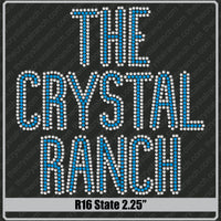 State 2.25 Rhinestone Font R16