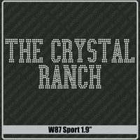 Sport 1.9 Rhinestone Font W87