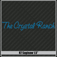 Saginaw 1.5 Rhinestone Font R7