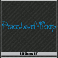 Happy 1.5 Rhinestone Font R11