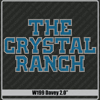 Davey 2.0 Rhinestone Font W199