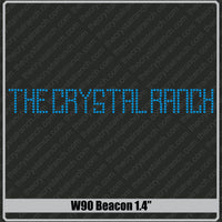 Beacon 1.4 Rhinestone Font W90