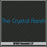 Rounded 1.0 Rhinestone Font W1001