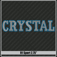Sport 2.75 Rhinestone Font R1