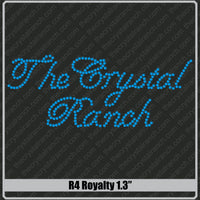Royalty 1.3 Rhinestone Font R4