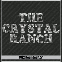 Rounded 1.5 Rhinestone Font W12