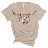Skull with Feathers RV235