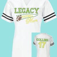 Legacy Eagles Football and Cheer MOM Rhinestone Jersey