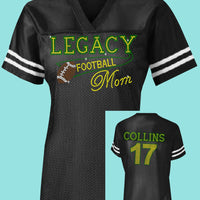 Legacy Eagles Football and Cheer MOM Rhinestone Jersey