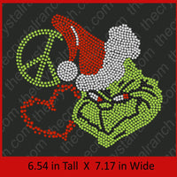 Peace Love Rhinestone Transfer H124