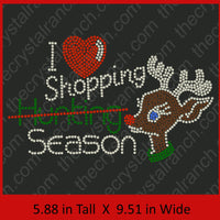 Shopping Season Rhinestone Transfer H151