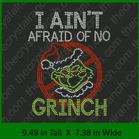 I Ain't Afraid Of No... Rhinestone Transfer H156