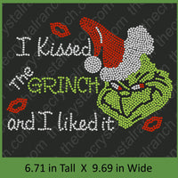 I Kissed The Rhinestone Transfer H197