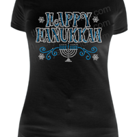 Happy Hanukkah Rhinestone Transfer H149