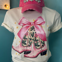Pink Christmas Boots HV221