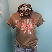 Thankful Bow Tee HTV083
