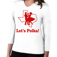 Ladies Metallic Puff 3/4 sleeve tee