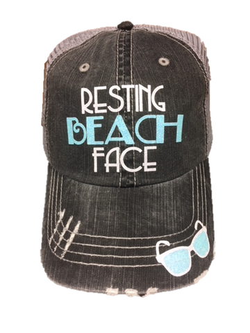 Resting Beach Face Trucker Cap CGB006