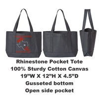 Sun City Line Dancers Rhinestone Tote