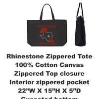Sun City Line Dancers Rhinestone Tote