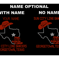 Sun City Line Dancers Rhinestone Tote