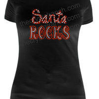 Santa Rocks Rhinestone Transfer H062