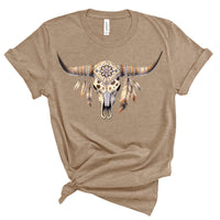 Skull with Feathers RV235