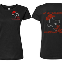 Sun City Line Dancers Rhinestone Tee