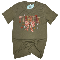Thankful Bow Tee HTV083