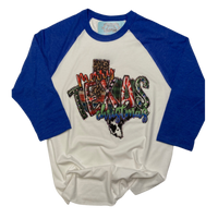 Merry Texas Christmas Raglan tee HV150