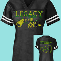 Legacy Eagles Football and Cheer MOM Rhinestone Jersey