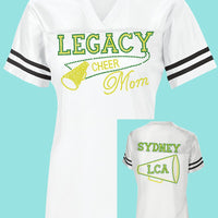 Legacy Eagles Football and Cheer MOM Rhinestone Jersey