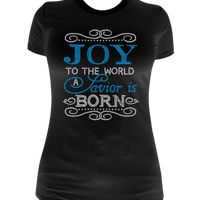 Joy To The World. A Savior is Born Rhinestone Transfer H140