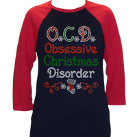 Obsessive Christmas Disorder Rhinestone Transfer H203