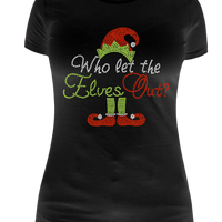 Who Let The Elves Out Rhinestone Transfer H180