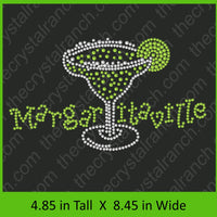 Margaritaville Rhinestone Transfer